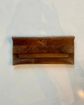 Jules Brown Leather Hand Strap Clutch | Card Wallet Included