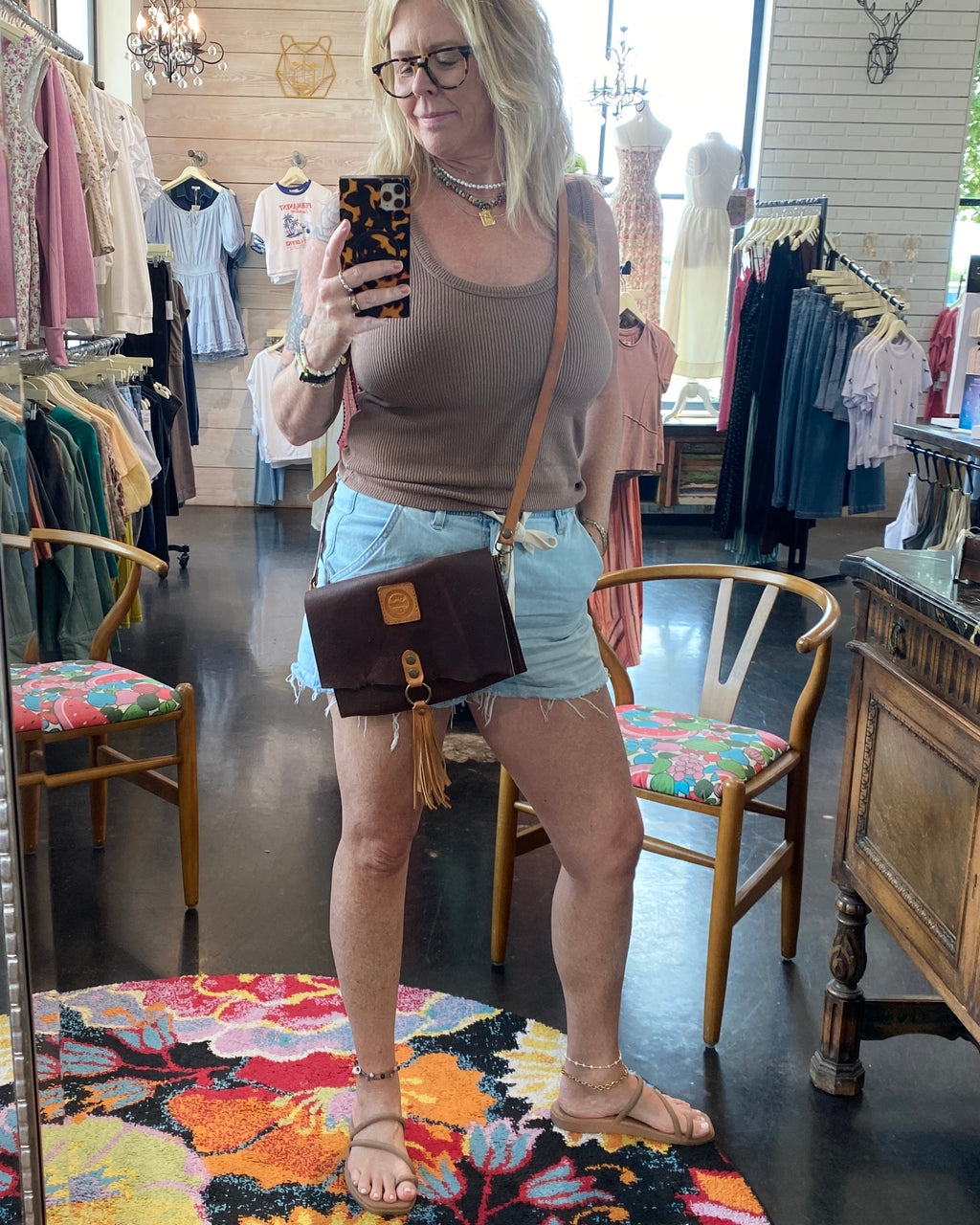 Handmade Leather Adjustable Crossbody