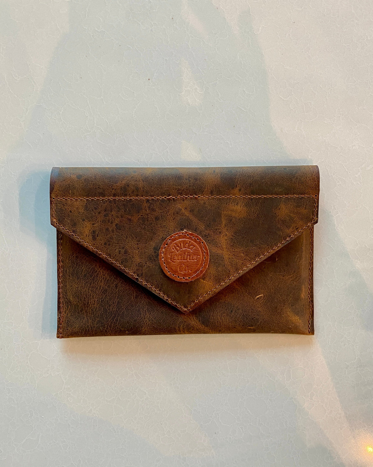 Kinsey Handmade Leather Envelope Clutch
